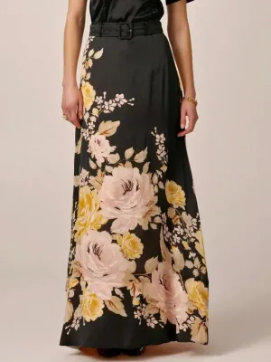 BY TIMO ORGANZA MAXI SKIRT GROWING FLOWER