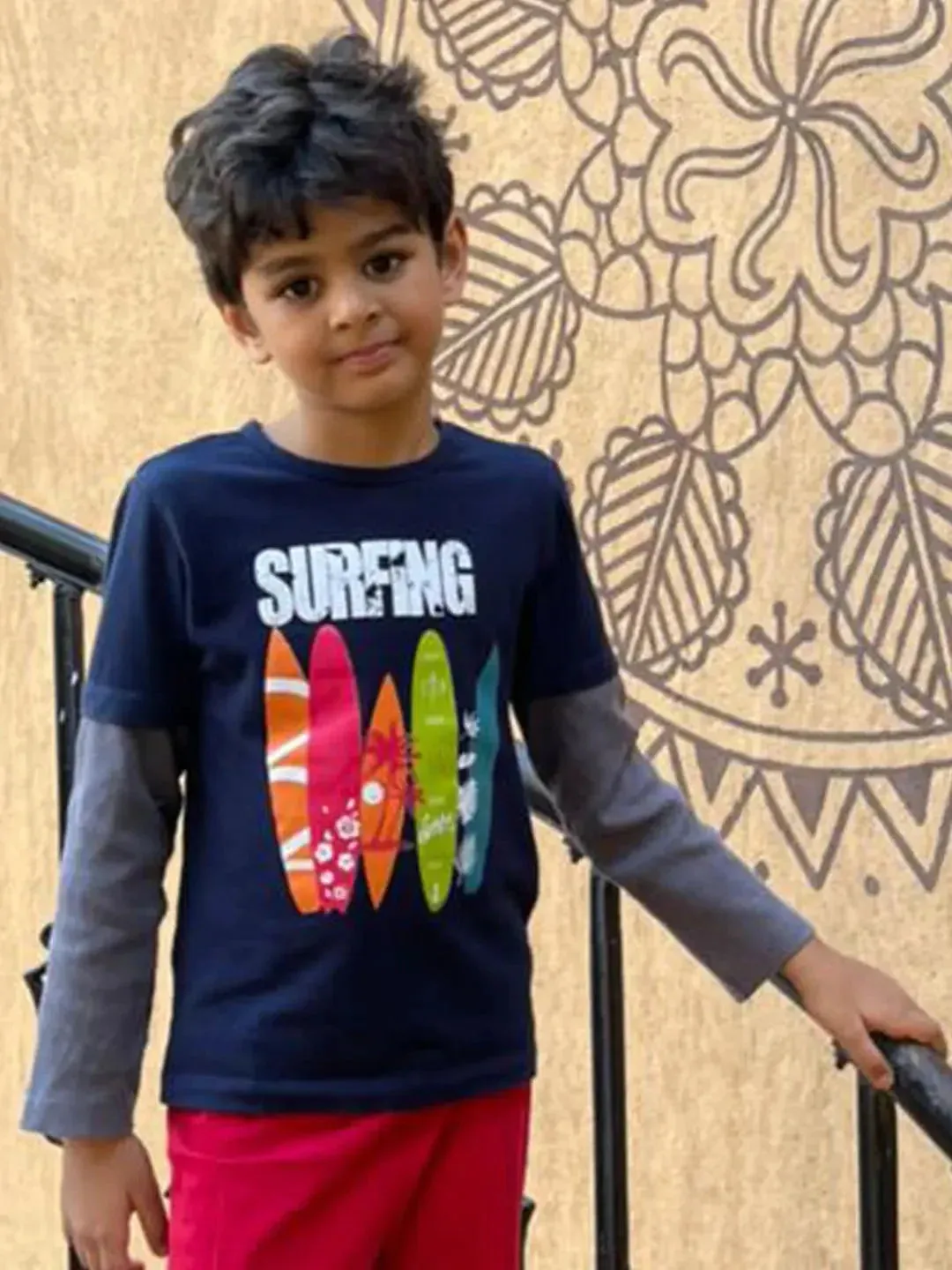 Kids Combo Pack of 3 Full Sleeves Cotton T-Shirts (Age 1-6 Years)