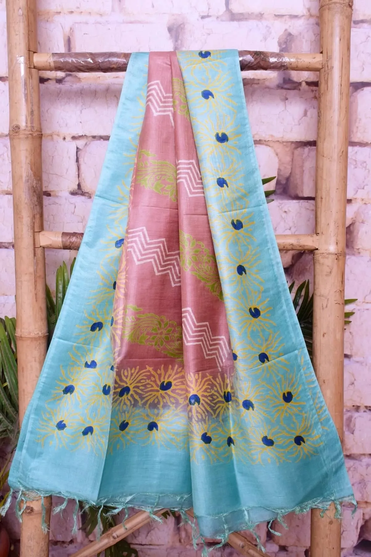 Onion Pink Bhagalpuri Cotton Silk Suit