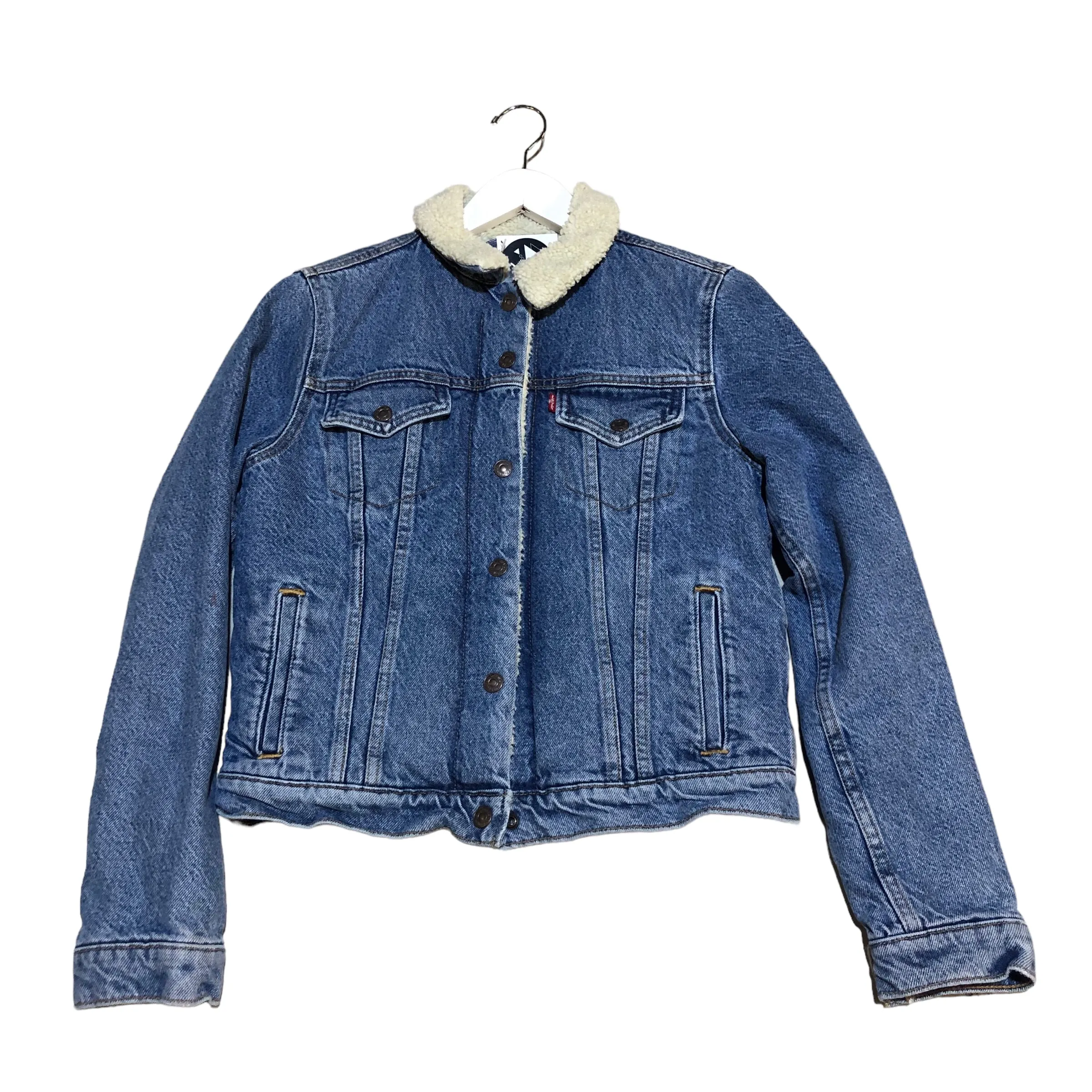 Ooak Vintage Sherpa Denim Jacket