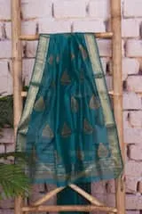 Orange Pure Maheshwari Silk Unstitched Suit