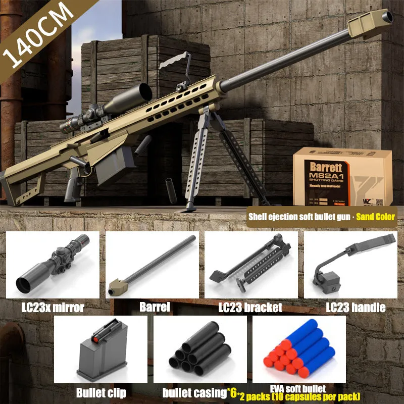 Oversized nylon sniper rifle Barrett sniper soft bullet gun