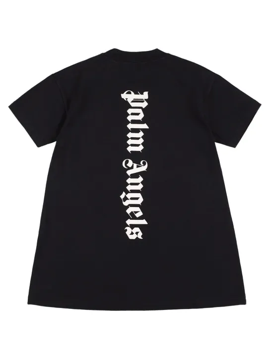Palm Angels   Logo print cotton jersey dress 