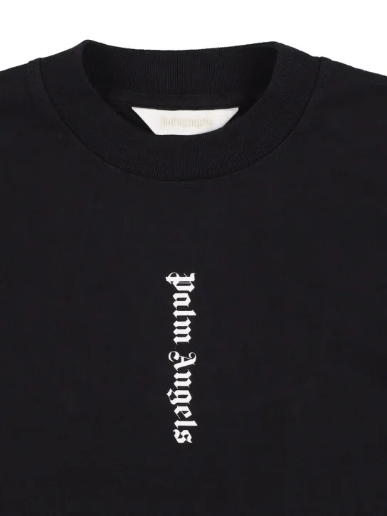 Palm Angels   Logo print cotton jersey dress 