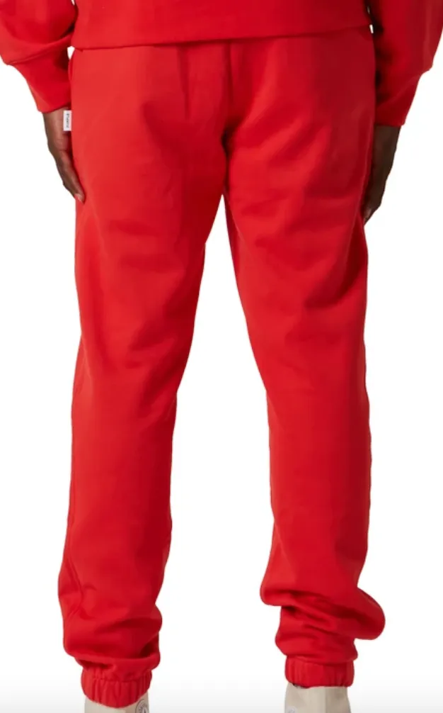 PURPLE BRAND - FRENCH TERRY RED LOGO JOGGERS
