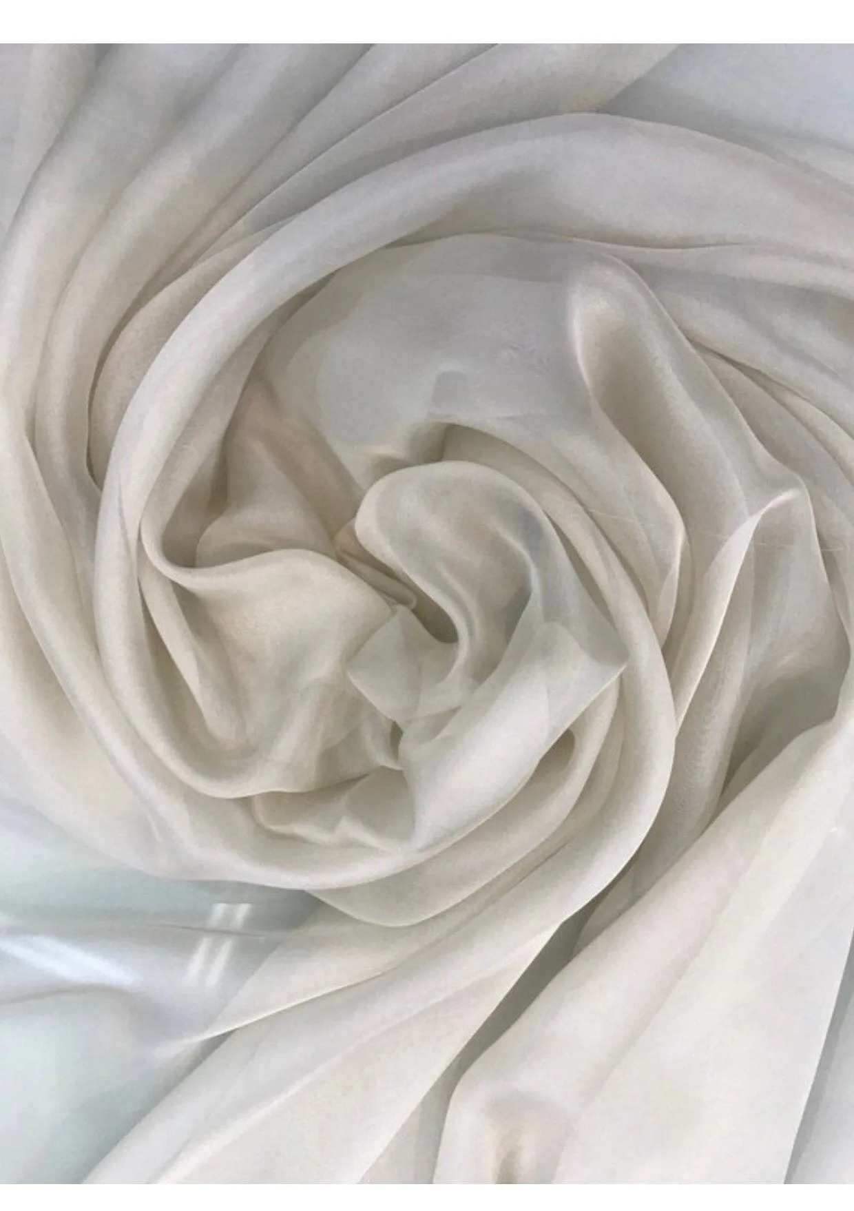 Silk chiffon 54&quot; wide   Champagne gold silk chiffon fabric sold by the yard
