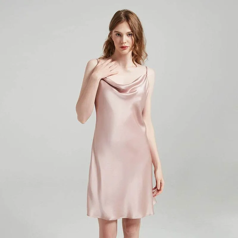 Silk Nightgown - Straps Elegant Lace Sleepwear 2025 Women