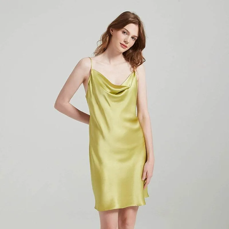 Silk Nightgown - Straps Elegant Lace Sleepwear 2025 Women