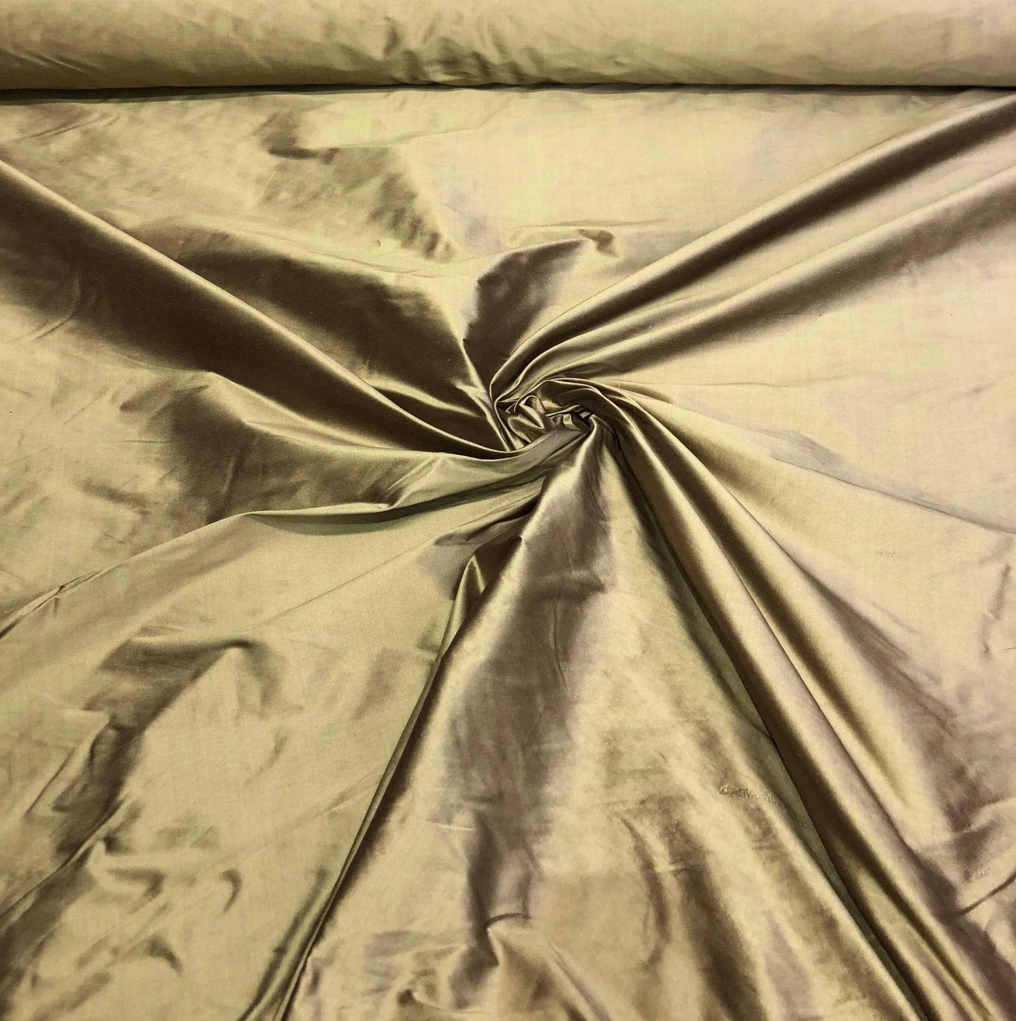 Silk taffeta 54&quot; wide    Beautiful bright gold color silk taffeta fabric sold by the yard