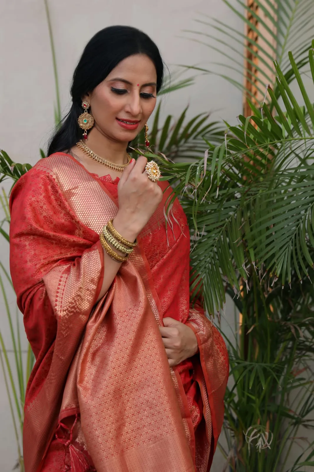 Soft banarasi silk Tanchoi saree