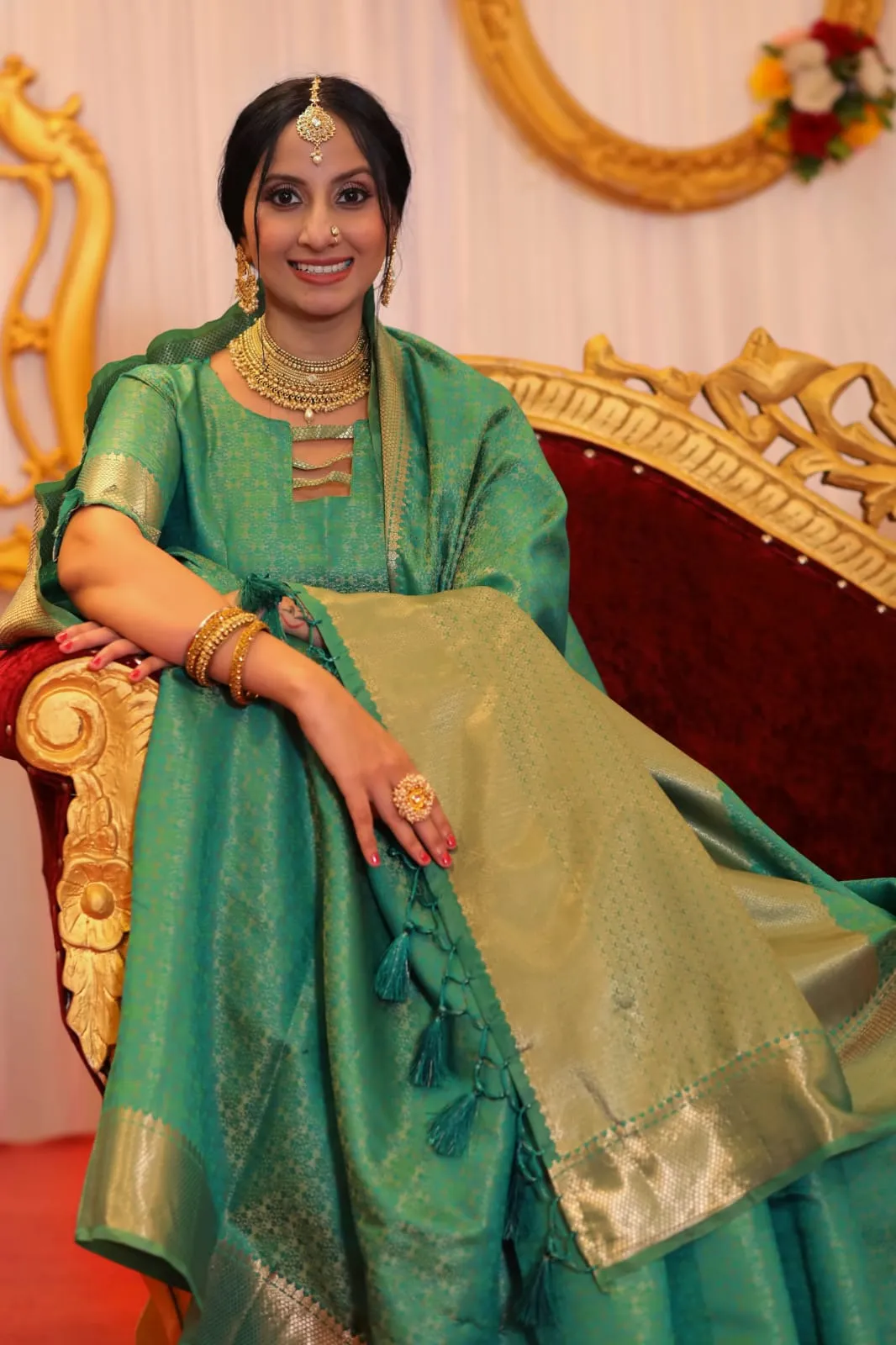 Soft banarasi silk Tanchoi saree