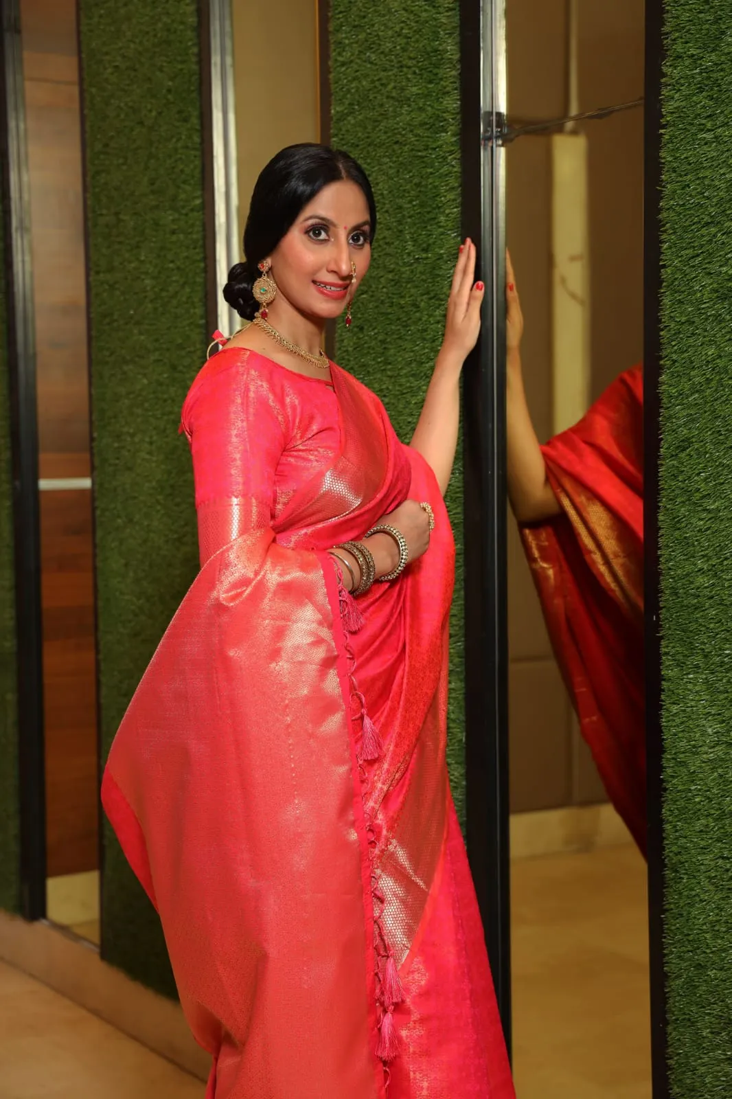 Soft banarasi silk Tanchoi saree
