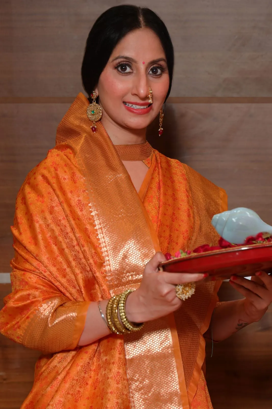 Soft banarasi silk Tanchoi saree