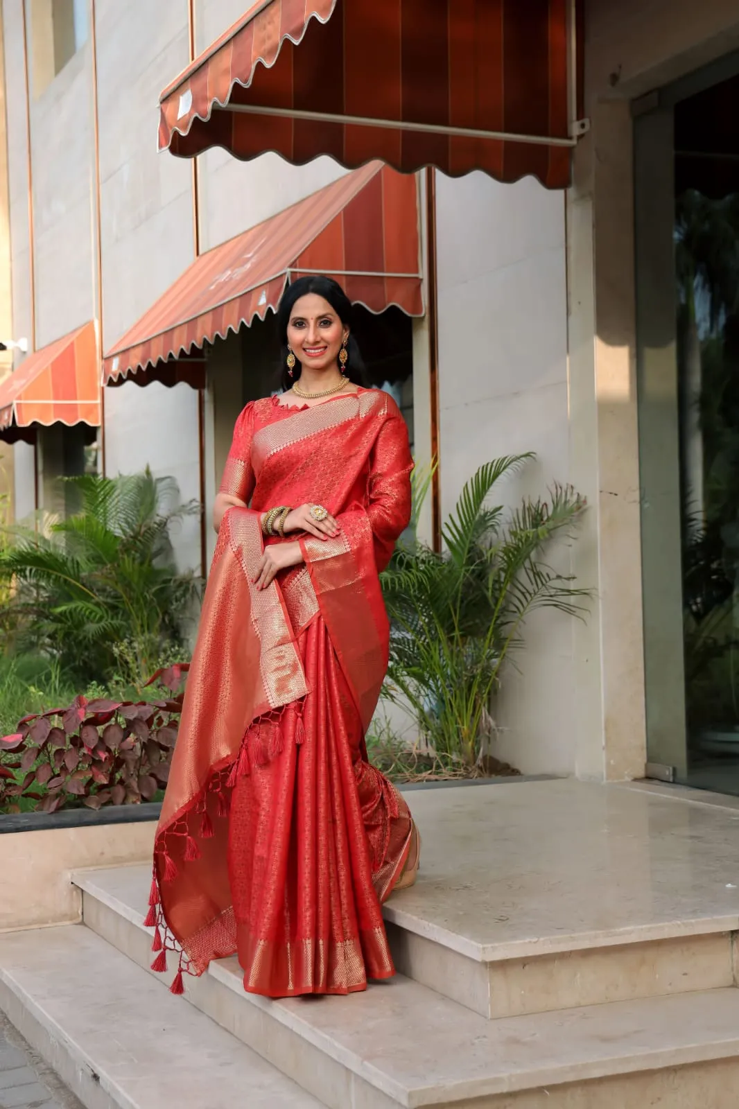 Soft banarasi silk Tanchoi saree