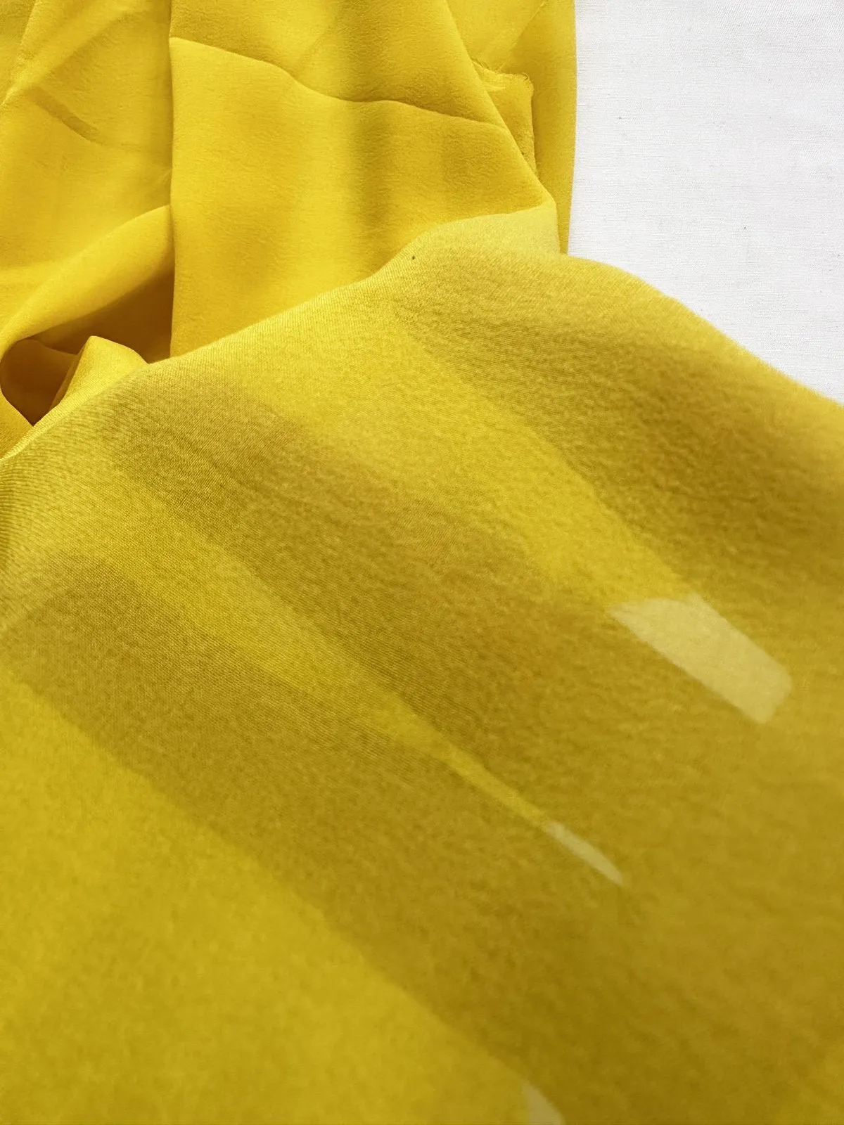 Sunflower Stretch Silk Chiffon Crepe