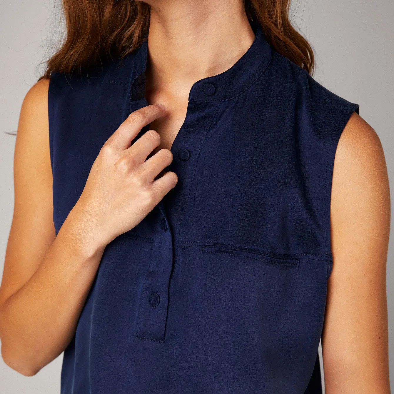 Washable Silk Tank Shaped Pant Set